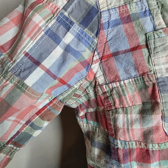 L.L. Bean Womens Quilted Long Sleeve Button Down Shirt Size Petite Small - Picture 4 of 9